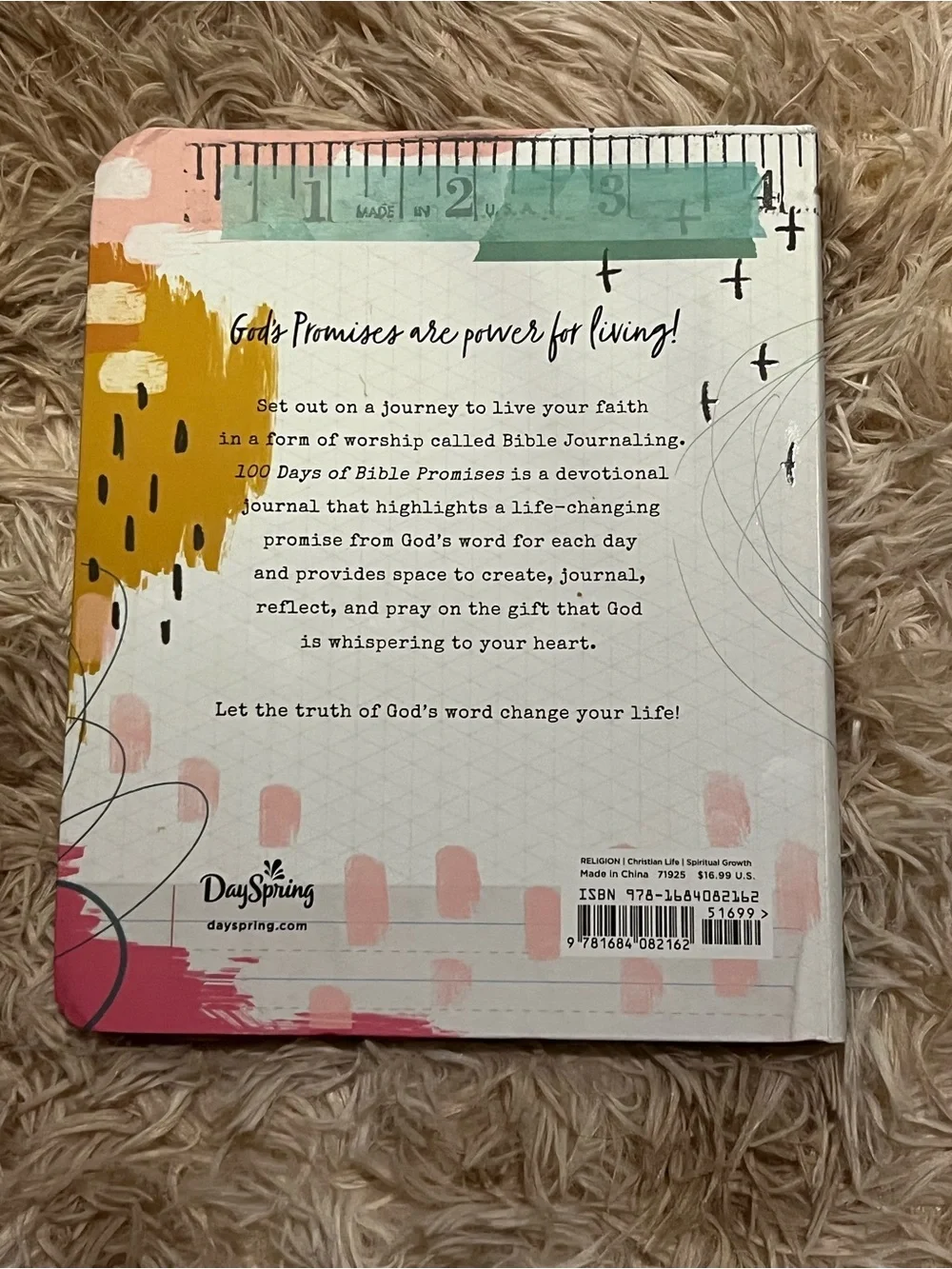 100 Days of Bible Promises Devotional Journal - Multi Color